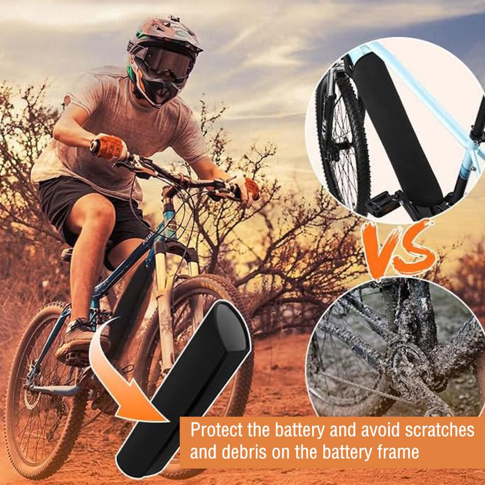 1pc E-Bike Battery Protective Cover Neoprene Bicycle Battery Protection Waterproof Cover Prevents Water Damage Dustproof Daily