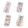 Festive Adjustable Rope Bracelet Set With Santa Claus Snowman Charm 12PCS Zinc Alloy Holiday Gift For Women