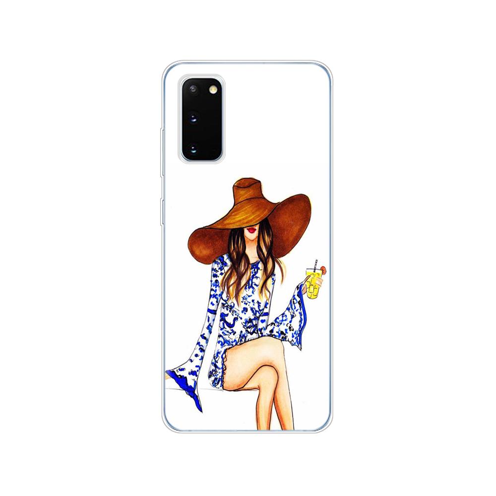 Case For Samsung Galaxy S20 PLUS Ultra S10 Lite Phone Cover For Samsung Note 10 Plus Lite  Beautiful Love Dress Shopping Girl