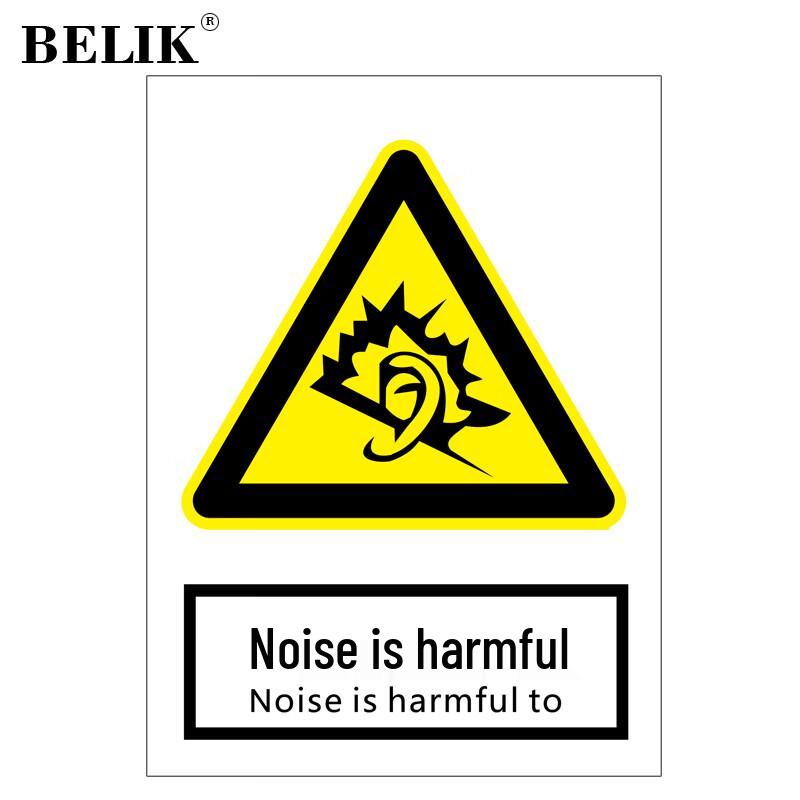 BELIK Workplace Safety Warning Signs 22x30CM