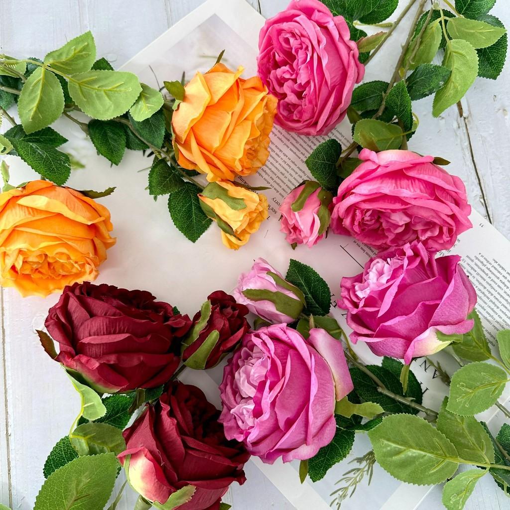 Flower Artificial Rose Wedding Hotel Restaurant Room Decoration Ornament Desktop