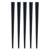 Antibacterial Dishwasher Set of For Commercial Use or Made in Product Number 264901 Chopsticks, Safe, 23cm, 5, Guests, Pointed, Hexagonal, Black,