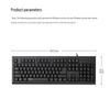 Rapoo K150 Wired Full-Size Office Keyboard