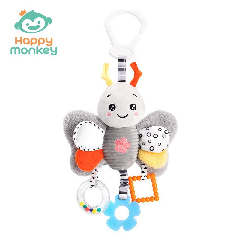 

Butterfly Penguin Plush Baby Rattles With Hanging Toy For Infant Development And Sensory Play Butterfly
