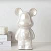 2pcs Aesthetic Bear Brick Ceramic Statue Teddy Bear Decor Action Figure Sculptures Ornament for Room Home Decoration Crafts