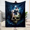 Gothic Style Blanket Warmthful Decor Perfect for Livingroom Seaside Picnics Four Seasons Multipurpose Modern Perfect Gift for Relatives and Friends