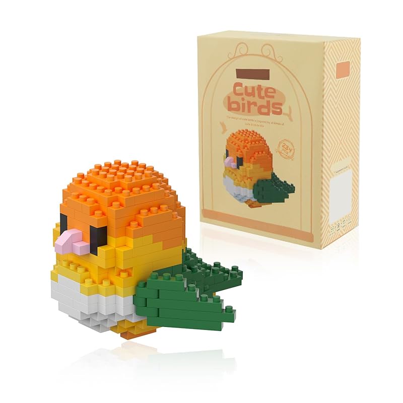 

BOROLA micro parrot building set Cute bird parrot theme mini block collection A vibrant and creative toy For kids Fun building toy (cockatoo parrot
