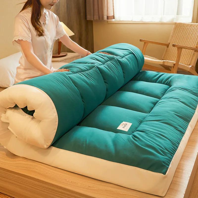Thick Foldable Tatami Mattress - Soft Sponge Pad for Student Dormitory, Single/Double Sleeping Mat, Quality Bedding