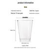 Fangcaodi 3G6110 Disposable Hard Plastic Water Cups