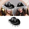 Vacation Cowboy Hats Diamond Tassels Hand Beading Crystal Gift for Girl Cowgirl Hat for Carnivals Music Festival