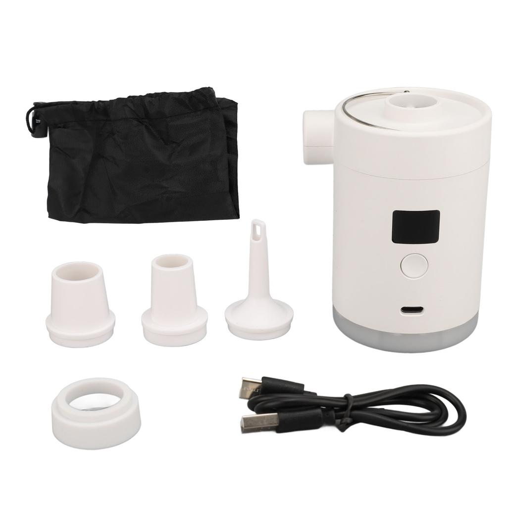 Pompe Portabile Gonflabile Mini Umflator Electric Reîncărcabil cu Ecran LED Lumină pentru