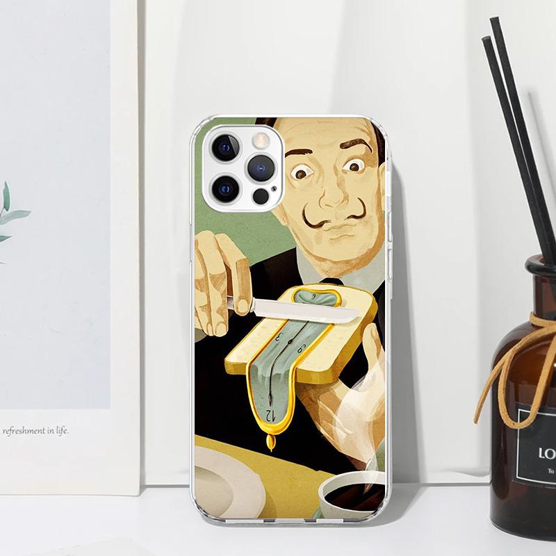 Salvador Dali Art Phone Case For Iphone 17 Air 16 15 Plus 16E 14 Pro Max 13 Mini 12 11 7 8 SE Fundas Soft Back Cover 17 Air 16 1