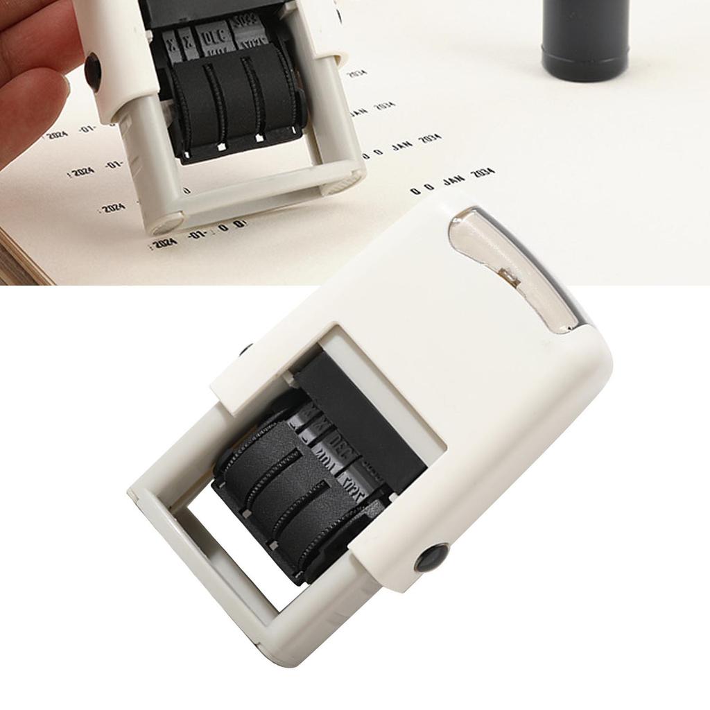 Date Stamp 25x2.8mm English Date Clear Imprint Quick Drying   Self Inking Stamp