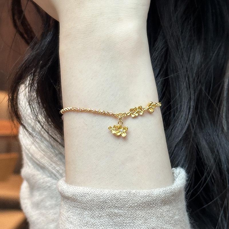 New In Osmanthus Flower Tassel Bracelets for Women Original Desig Exquisite Chain Bangles Party Suitable for Daily  Gift