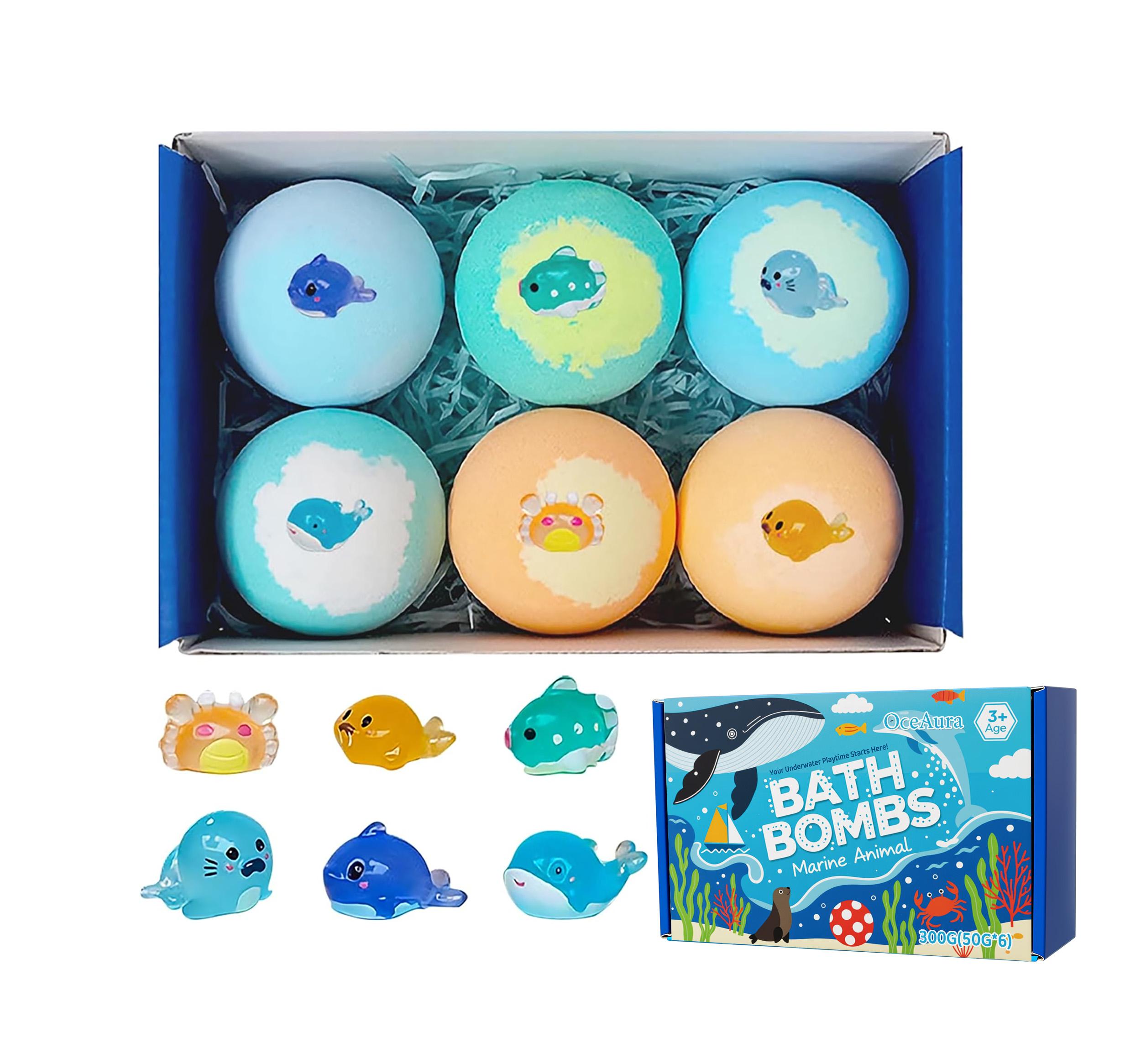 Детские шипучие бомбочки для ванны «Морская серия» 360g