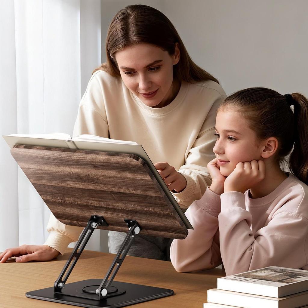Height Adjustable 360° Rotating Book Stand and Holder B7