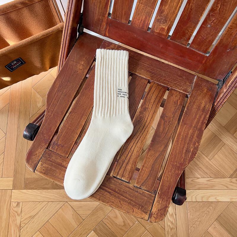 LCsanyp Japanese Style Thick Terry Socks (5 Pairs) One Size (36-43)