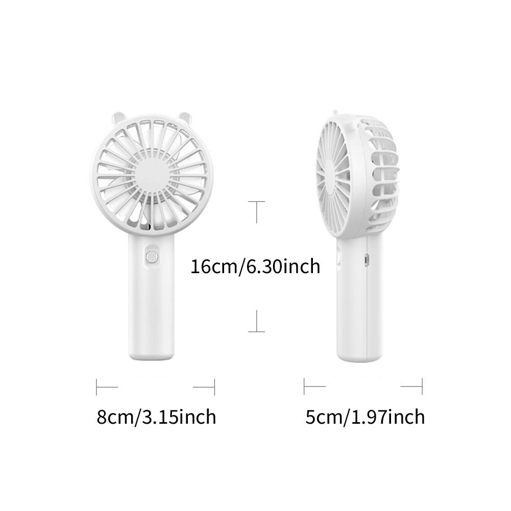 Handheld Mini Fan Portable Pocket Fan USB Charging Fan Rechargable Summer Cooling Fan for Home Outdoor Office