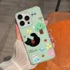 Suitable for iPhone17promax Protective Case, the Leisure Time of the Little Black Cat, Apple 16 Polka Dot Mobile Phone Case 15.