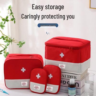 Traveler's Compact First Aid Kit: Portable Medicine Bag for Outdoor, Camping, Hiking & Business Trips.