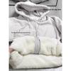 Jimo Women's Hoodie Jacket, Autumn/Winter 2026, Warm Velvet Zipper Style