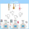 New Children Cake Baking Tool Set Colorful Cartoon Apron Kitchen Playset 19 Pieces