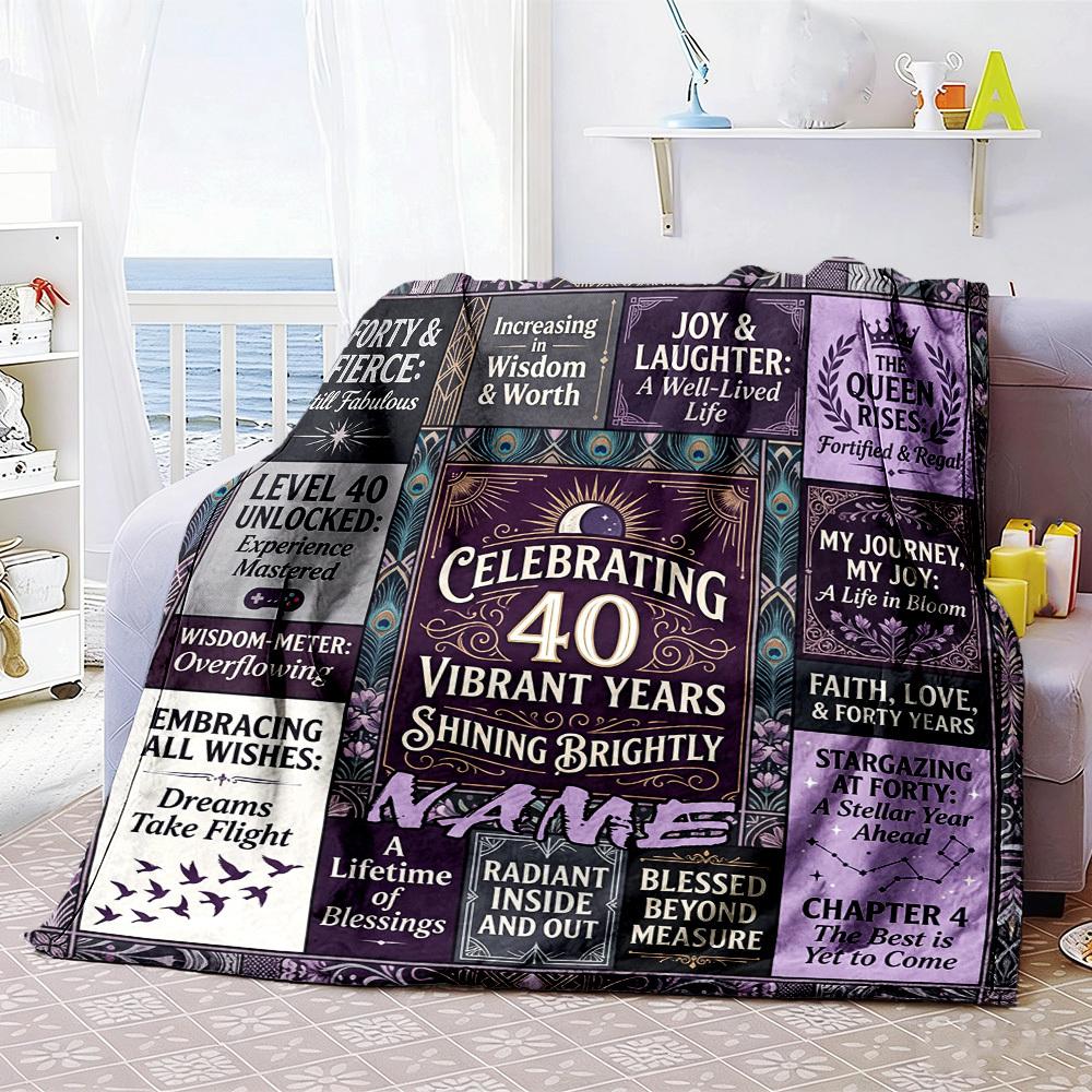 Birthday Celebration Home Customize Your Name Home Blanketss Comfortable Soft Lightweight Allseason Multipurpose Customize Your Name Home Blankets For