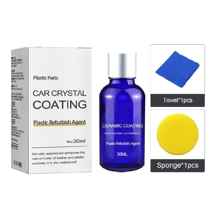 30ml Revitalizing Coating Agent Plastic Crystal Coating Trim Restore Plastic Parts Refurbish Agent Plastic Part Restorer