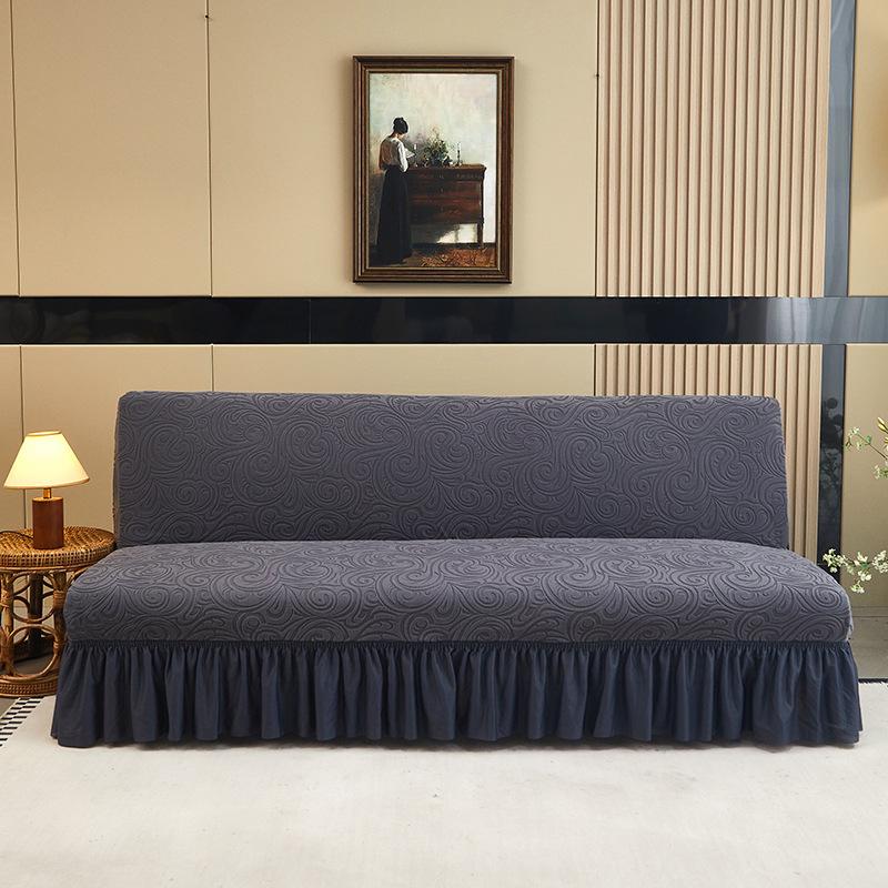 

Потовщена жакардова спідниця дивана, покривало для ліжка, чохол для безрукого дивана Аліса , всеохоплюючий чохол свастика , універсальна модель Small 160-190cm