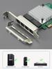 GLOTRENDS ST7387 LAN Card, 4-Port 100010010Mbps NIC, RJ45 LAN Port (PCI-Express X1 Connection)