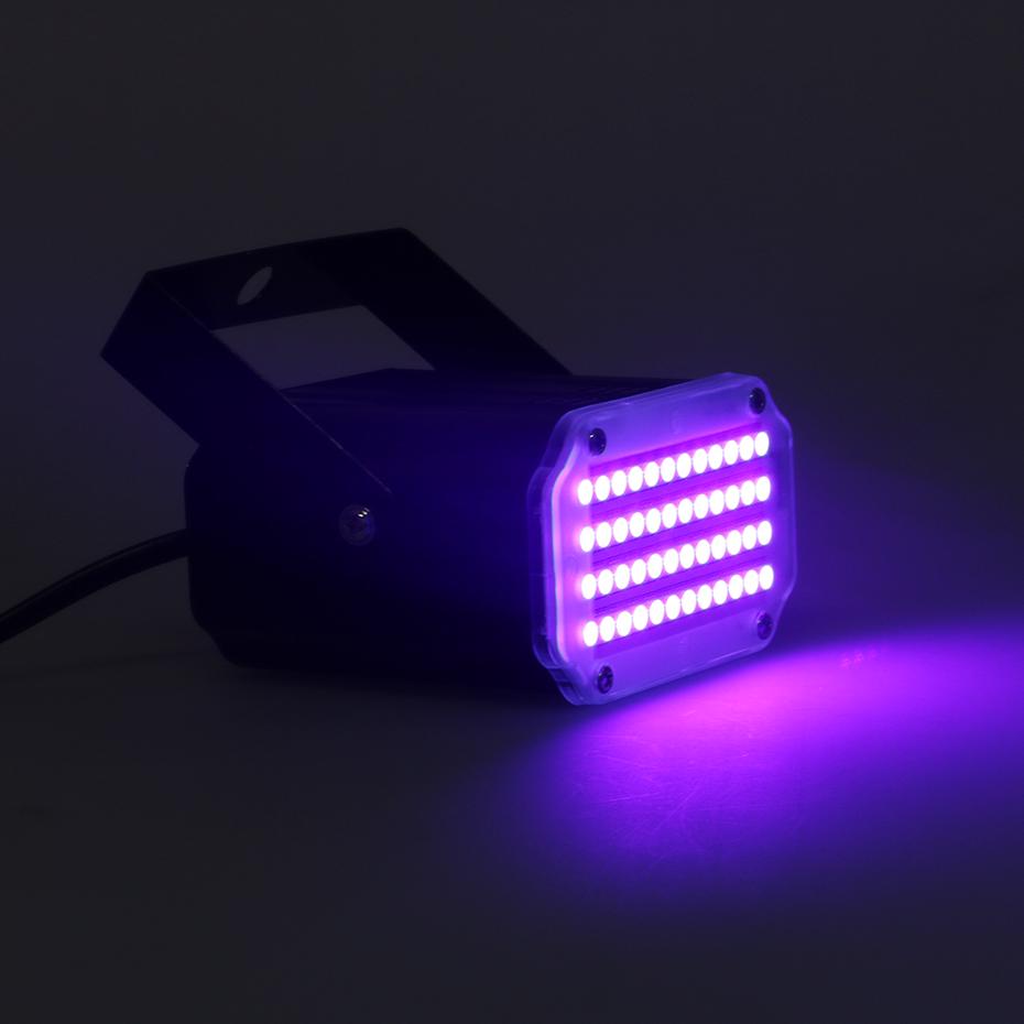 LED UV Strobe Lights Disco DJ Party Holiday Christmas Stage Lighting Effect Wedding Party Music Club Sound Activated Flash Light