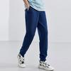 Anta Solid Color Cuffed Fleece Knit Sports Pants Men Bottoms Blue 952357306-2