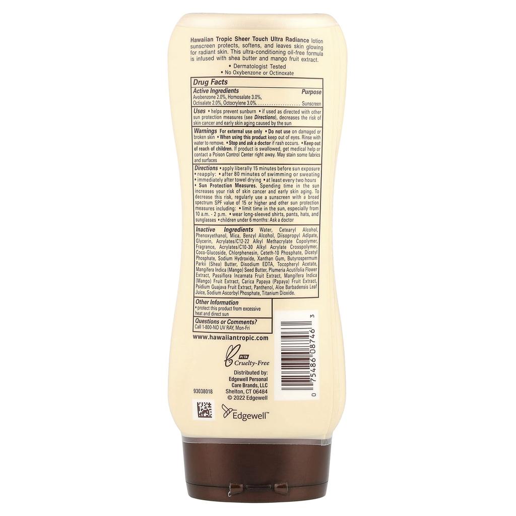 Sheer Touch, Sunscreen, Spf 15, 236Ml(8Fl Oz)
