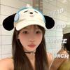 Adjustable Eyewear Puppy Cap Breathable Cartoon Peaked Cap Fashion Puppy Hat with Big Ears Daily