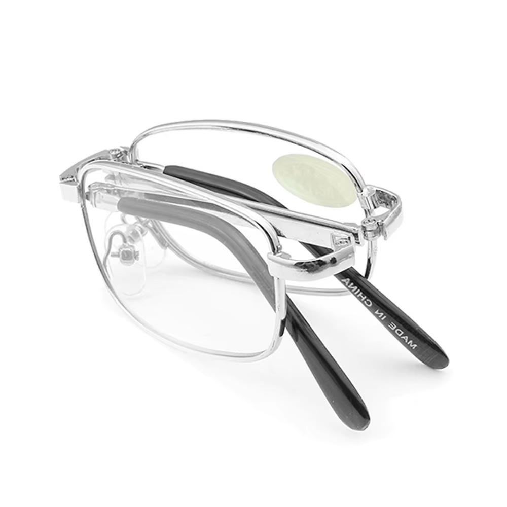 Retro Design Lesebriller Menn Kvinner Sammenleggbare Briller Brilleinnfatning Sølv Metallbriller +1.0 +1.5 +2.0 +2.5 +3.0 +3.5 +4