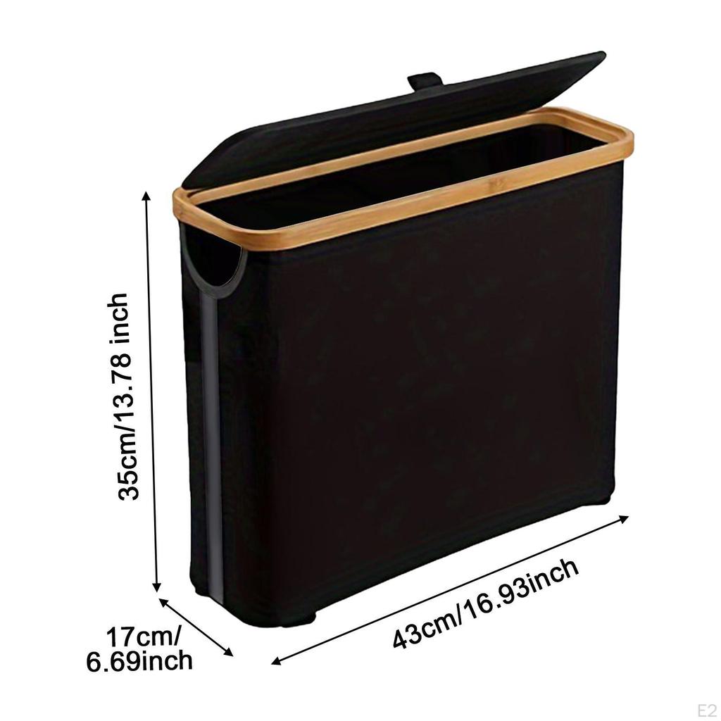 Dulap de depozitare a hârtiei igienice din bambus, organizator de baie pentru rulote