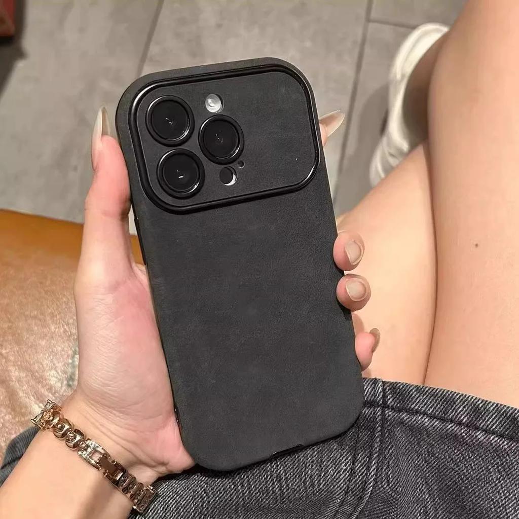 Luxus Galvanisieren Cortex Leder Telefon Fall Für iPhone 16 15 14 13 12 11 Pro Max Plus Silikon Fällen Abdeckung