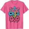 Christian Child Of God Ice Cream Cross Graphic Tshirt Men Casual Round Neck Print Tee