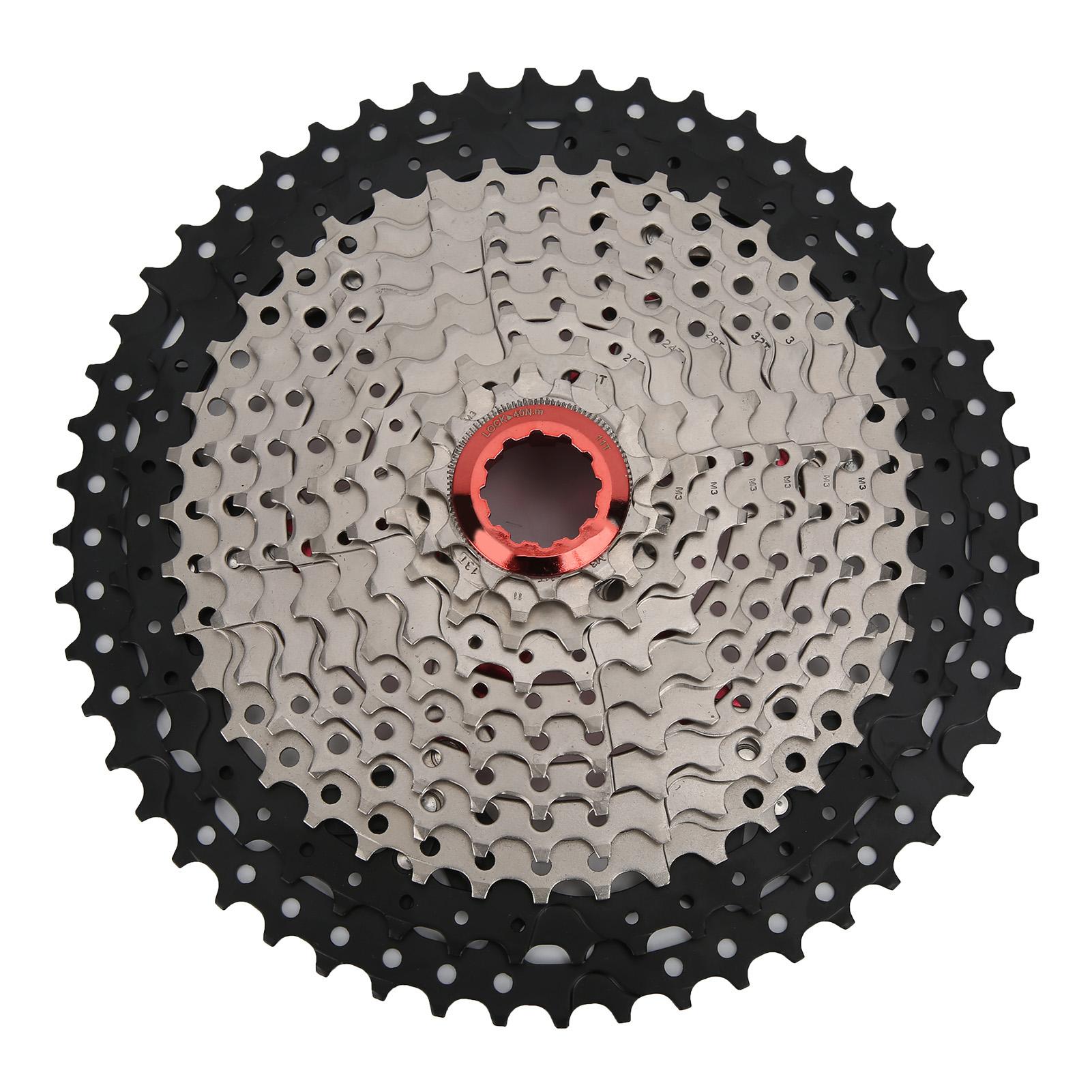 Bicycle 11 Speed Flywheel 11‑52T Card Type Cassette Sprocket Bike Replacement Accessory