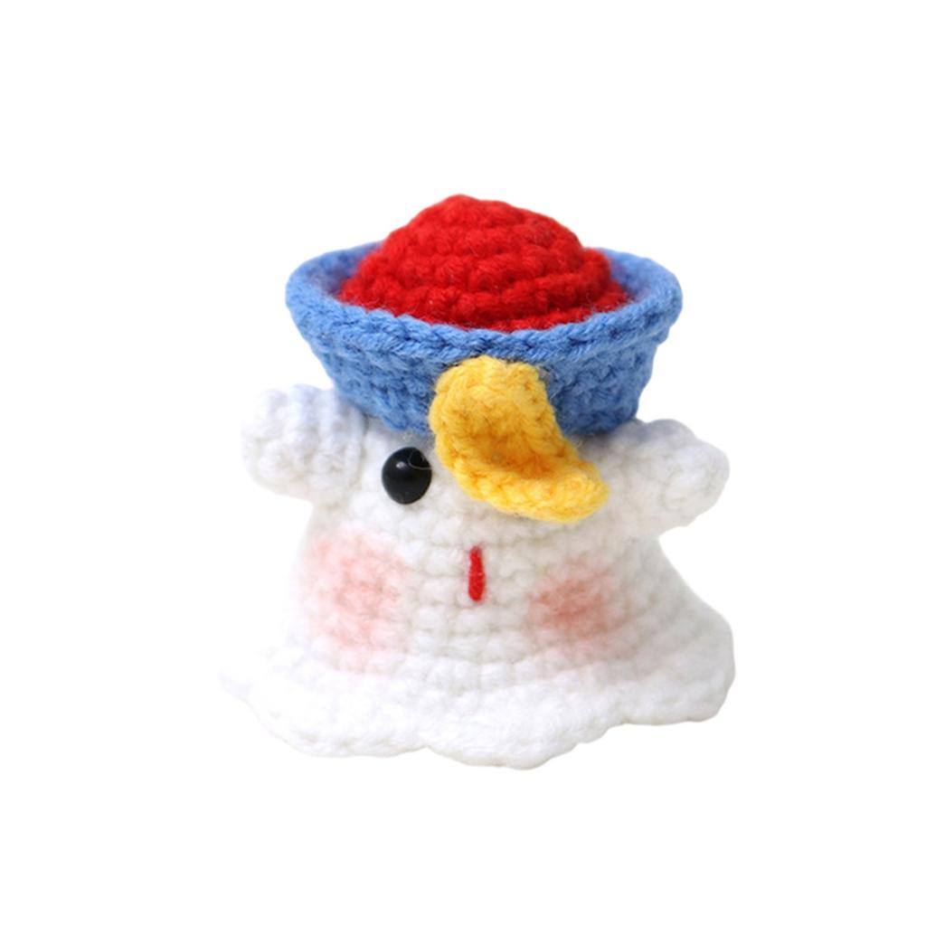 Handmade Wool  Knitted Ornaments, Cute Positive Energy Funny Doll Ornaments