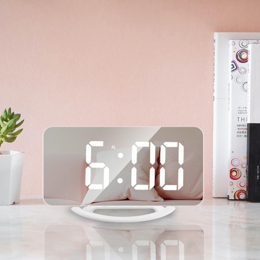 LED Multifunctional Mirror Desktop Automatic Photosensitive Electronic Clock