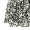 Mila Owen Floral Narrow Long skirt Charcoal system Women Used