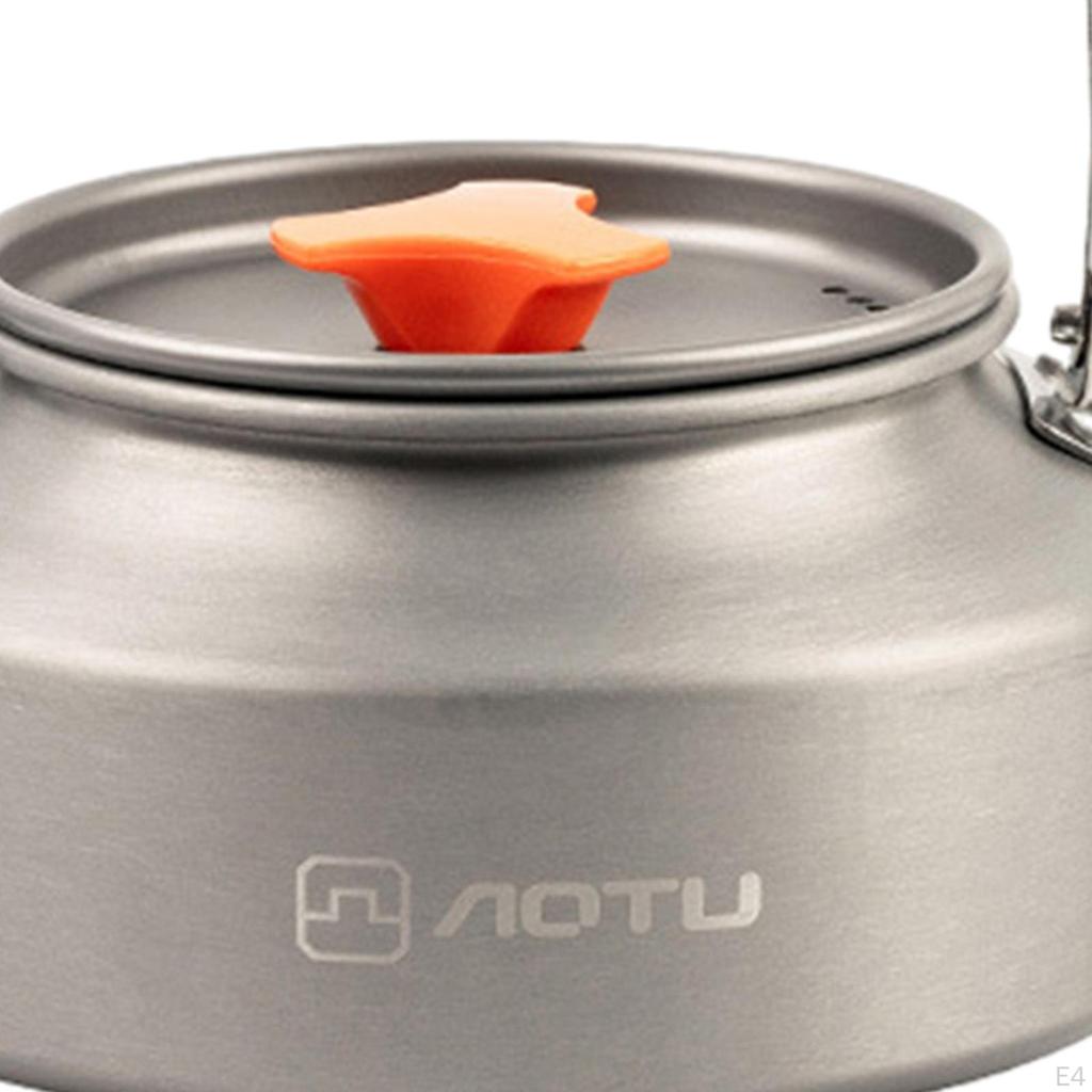 Bollitore da campeggio 1,6 / 2L con scambiatore Compatto Portatile Tè Escursionismo all'aperto Picnic