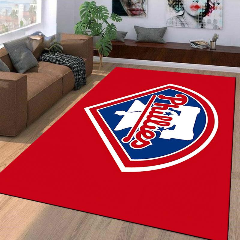 Phillies Logo Red Carpet suitable as a non-slip mat for the living room or bedroom sofa