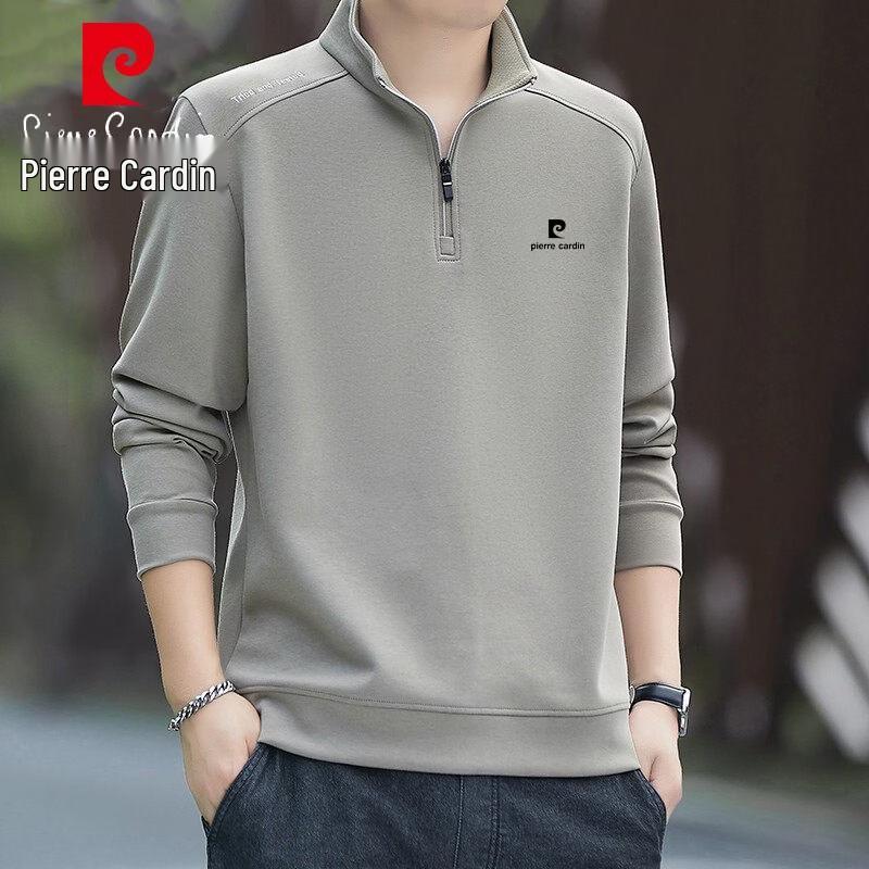 

Pierre Cardin Men s Stand Collar Pullover Sweatshirt L