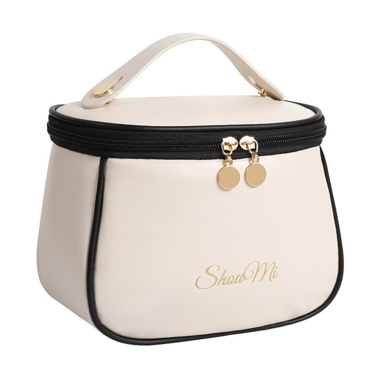 

XIAOXIAODEDIAN Travel Makeup with Brush Storage and Divided Cute and Easy to Stylish PU Large Size and [Large Capacity, Waterproof] Pouch,