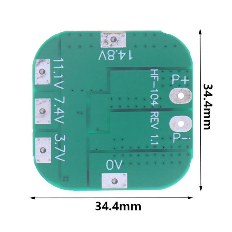 4 Serien 14,8V Lithium-Batterie Schutzplatine 18650 16,8V Überladung Überentladung Kurzschlussschutz 20A Strombegrenzung