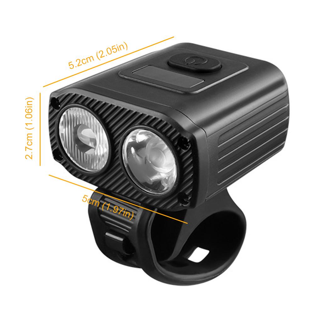 LED Bicycle Headlight High Beam Low Beam LED Cycling Lantern USB Charging MTB Road Bike Headlight 1200mAh Bicycle Accessories