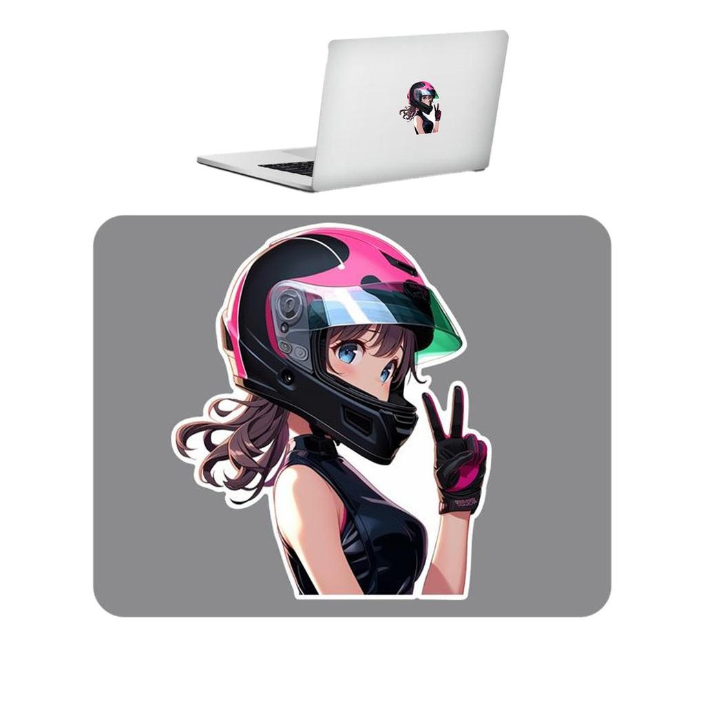 Motorcycle Decal Stickers, Locomotive Girl Bike Racing Stickers Car DecorationsPersonalized Creative Car Stickers Motorsport