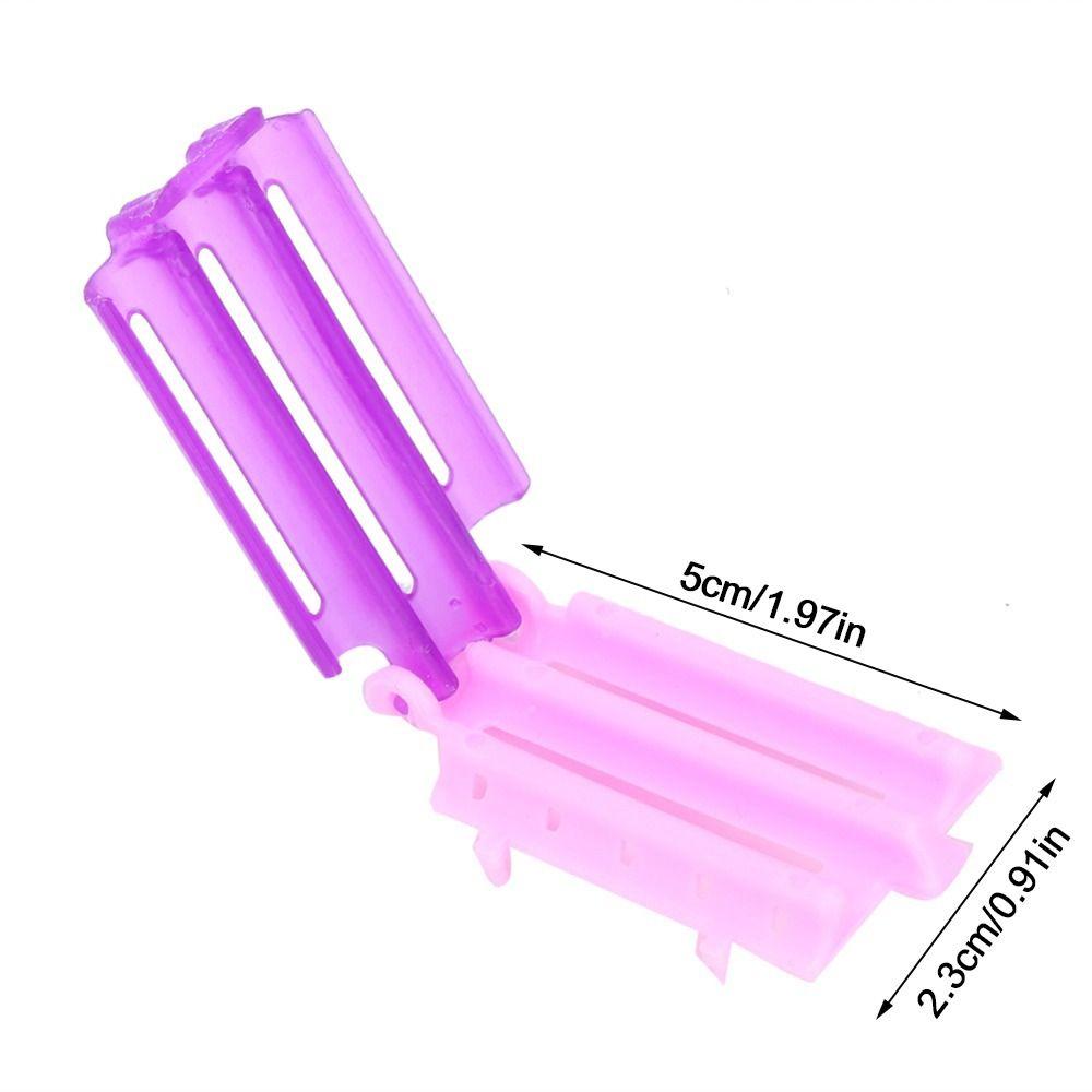 45pcs Crinkle Design Hair Perm Clips PP Curly Hair Makers Volume Hair Rollers  Salon Use